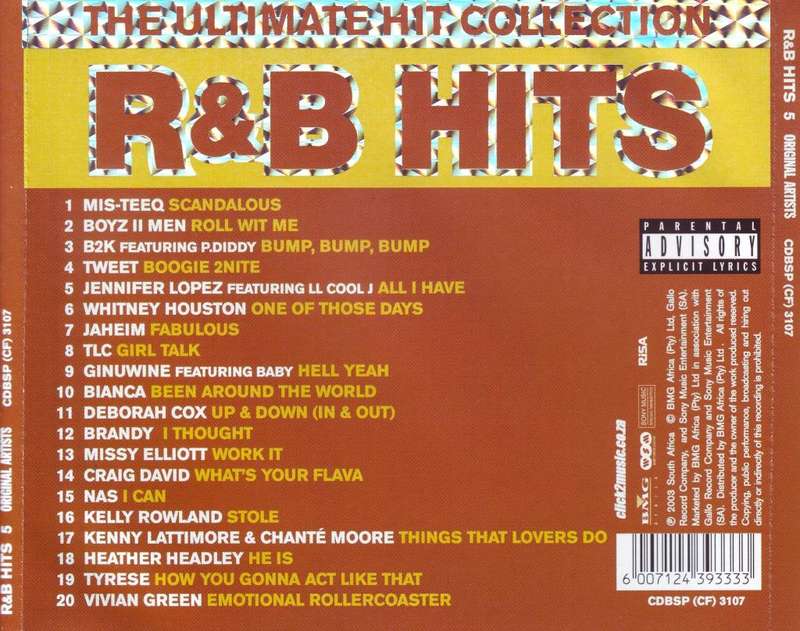 R & B HITS 5 - Compilation ( CD) CDBSP (CF) 3107 NM-