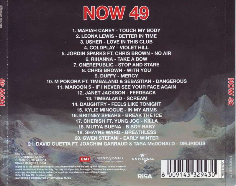 NOW 49 (SA) - Compilation (CD, see description) STARCD 7253 VG-