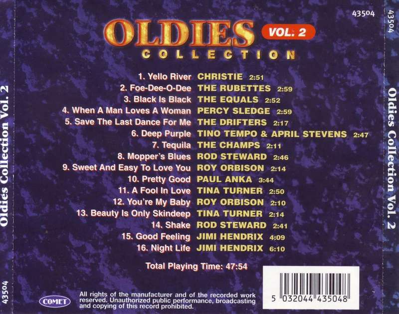 OLDIES COLLECTION VOL.2 - Compilation (CD) 43504 VG to VG+
