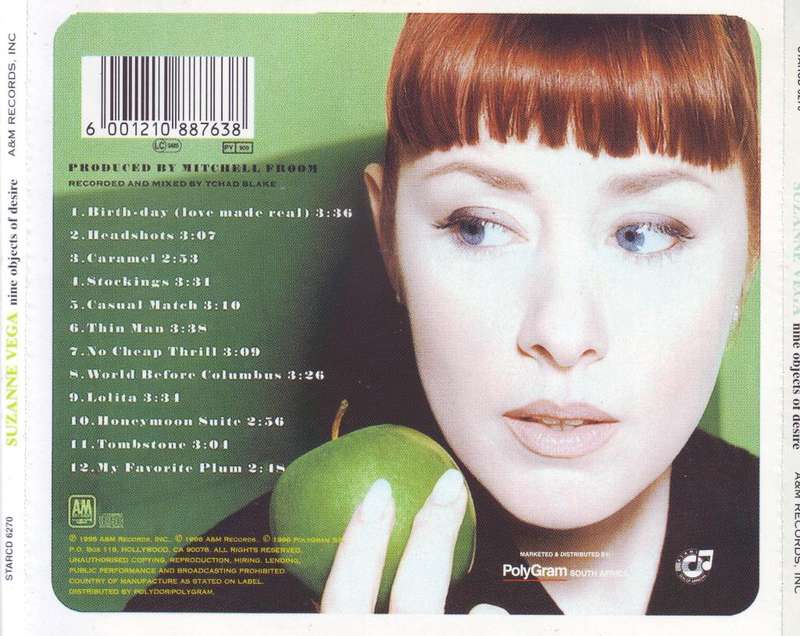 SUZANNE VEGA - Nine objects of desire (CD) STARCD 6270 EX