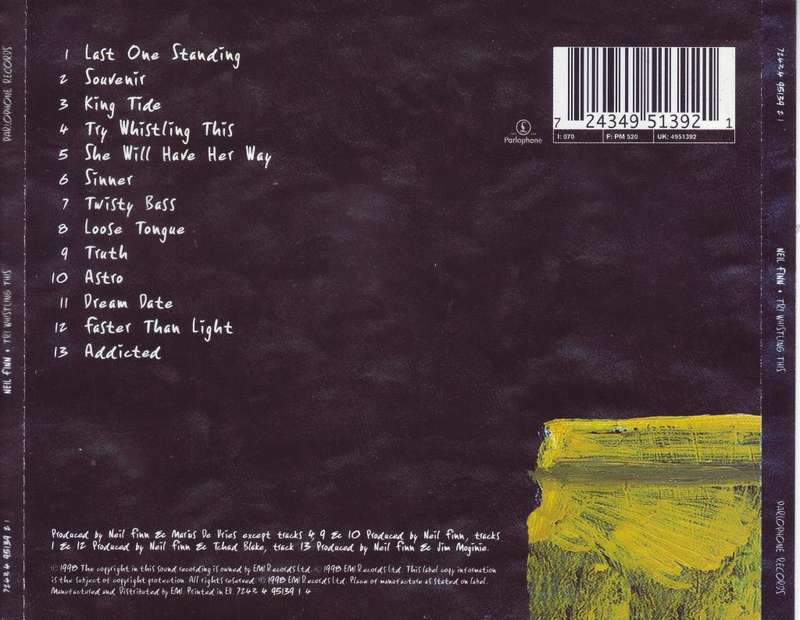 NEIL FINN - Try whistling this (CD) 7243 4 95139 2 1 NM-