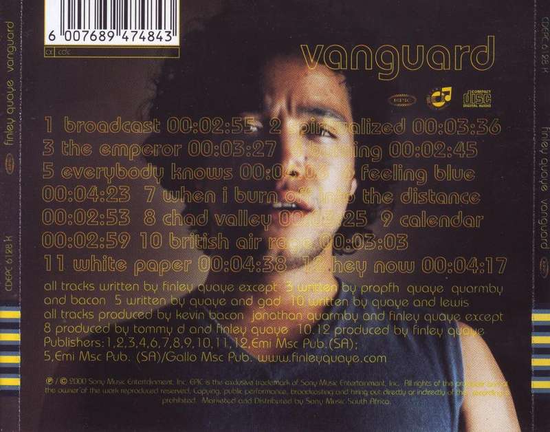 FINLEY QUAYE - Vanguard (CD) CDEPC 6128 K VG+