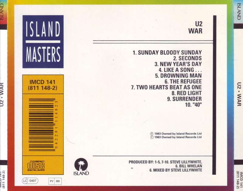 U2 - War (CD) IMCD 141 (811 148-2) NM-