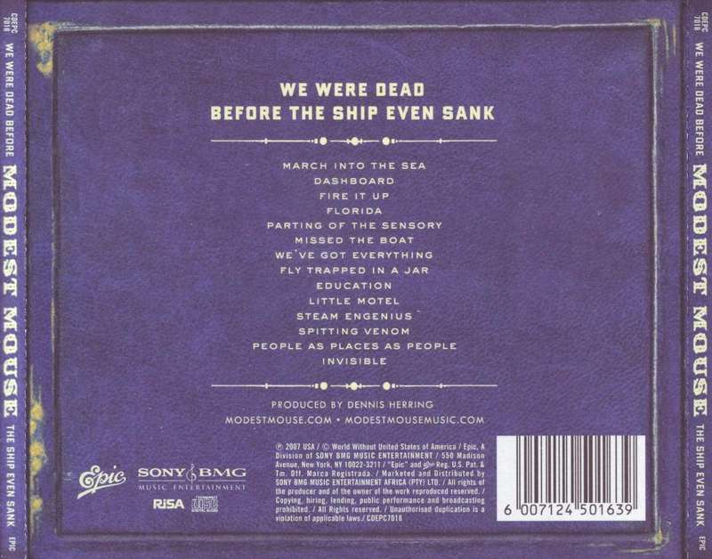 MODEST MOUSE - We were dead before the ship even sank (CD)  CDEPC 7018  EX