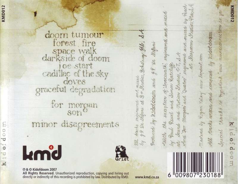 KIDOFDOOM - Kidofdoom (CD) KMD012 NM-