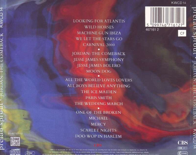 PREFAB SPROUT - Jordan: the comeback (CD) KWCD 14 EX