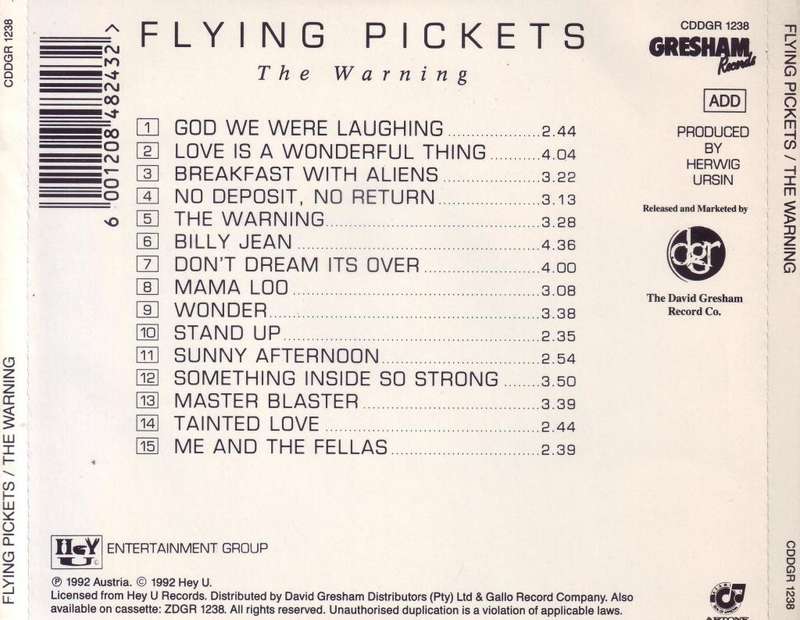 FLYING PICKETS - The warning CD) CDDGR 1238 EX