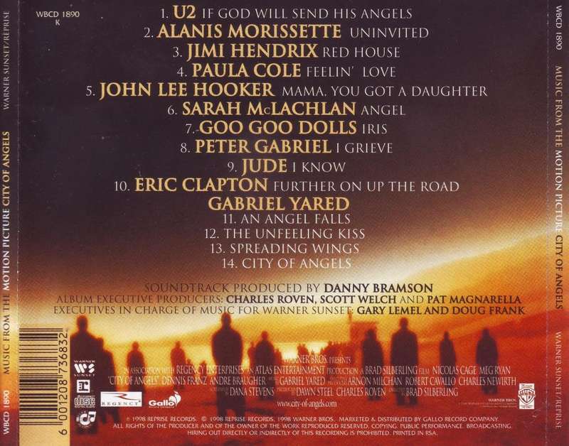 CITY OF ANGELS - Music from the motion picture (CD) WBCD 1890 VG
