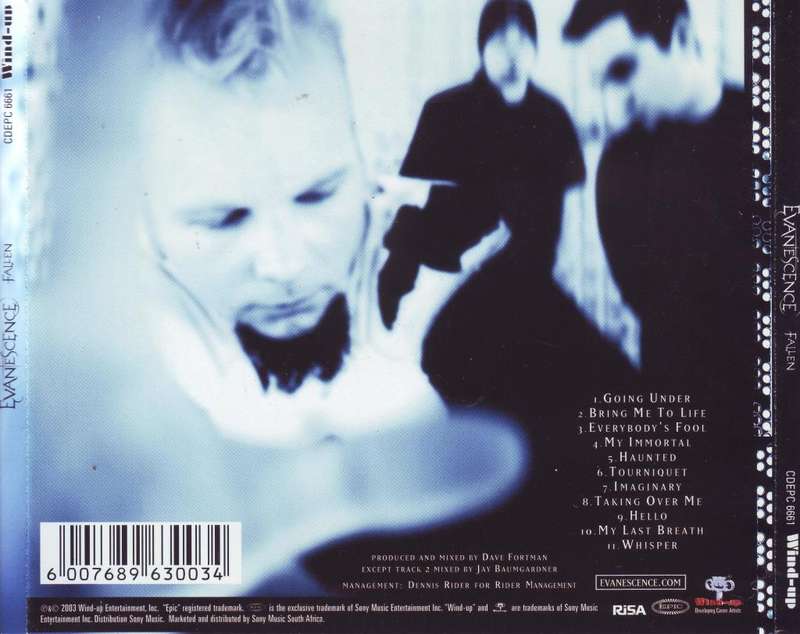 EVANESCENCE - Fallen (CD) CDEPC 6661 VG