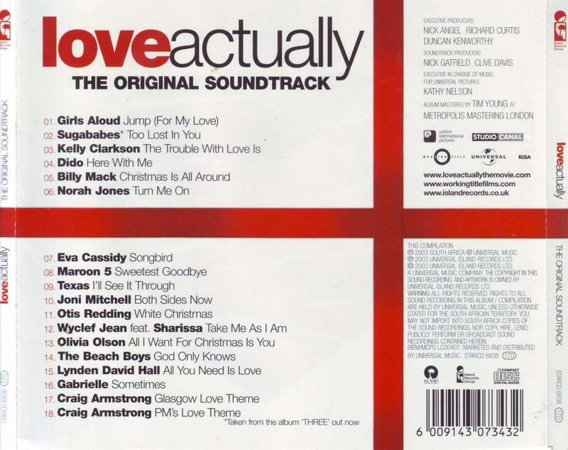 LOVE ACTUALLY - The original soundtrack (CD) STARCD 6838 VG to VG+