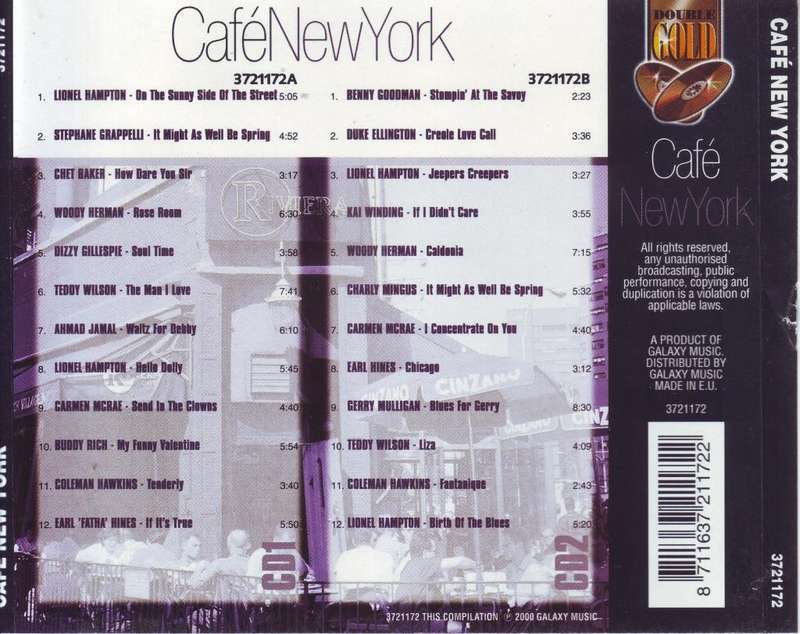 CAFE NEW YORK - Compilation (double CD) 3721172 NM/EX
