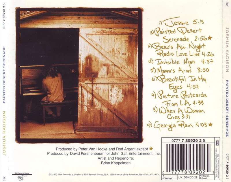 JOSHUA KADISON - Painted desert serenade (CD) 0777 7 80920 2 5 VG