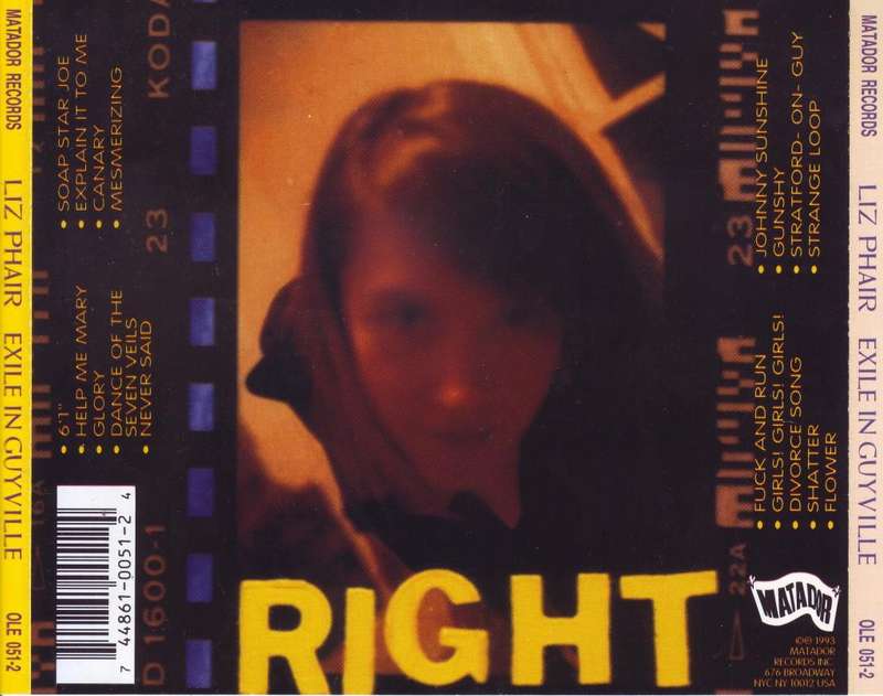 LIZ PHAIR - Exile in guyville (CD) OLE 051-2 EX