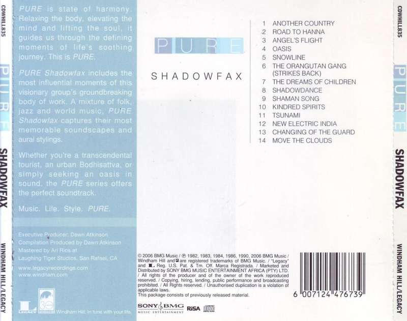 SHADOWFAX - Pure Shadowfax (CD) CDWHILL835 NM