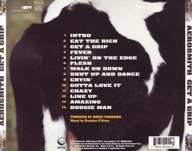 AEROSMITH - Get A Grip (CD) GEFD-24455 VG+