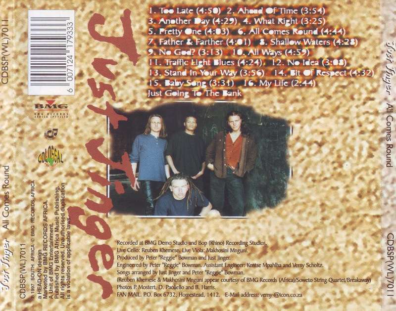 JUST JINGER - All comes round (CD) CDBSP (WL) 7011 VG