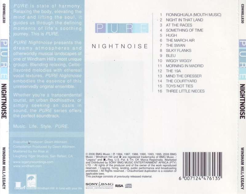 NIGHTNOISE - Pure Nightnoise (CD) CDWHILL830 NM