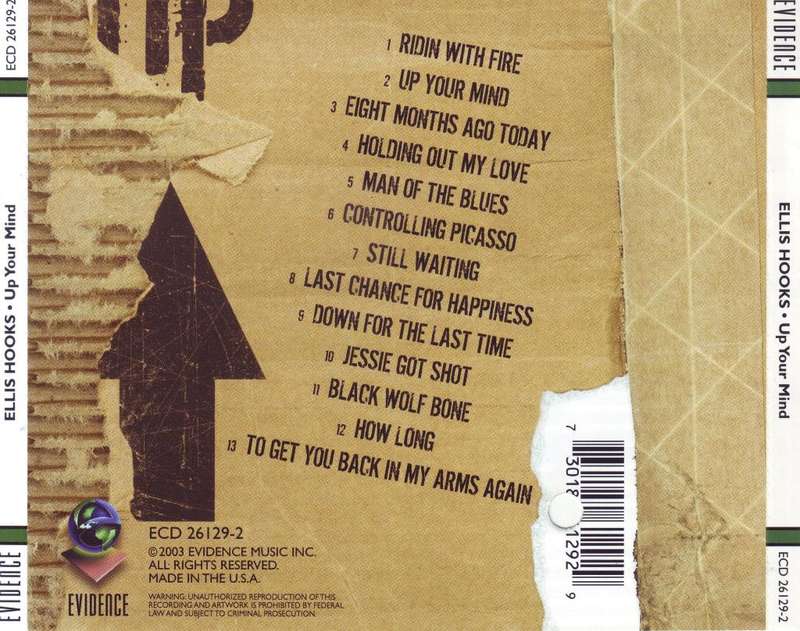 Ellis Hooks - Up Your Mind (CD) ECD 26129-2