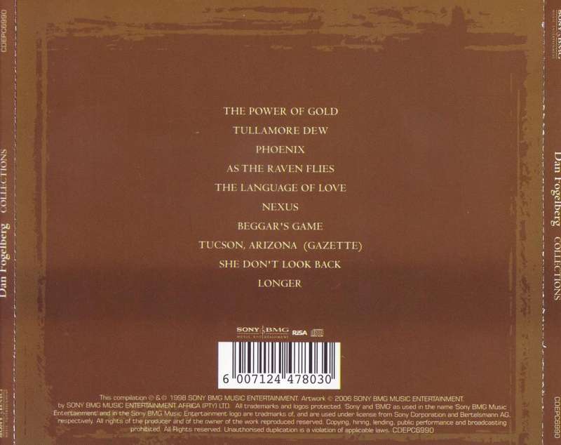 DAN FOGELBERG - Collections (CD) CDEPC6990 NM
