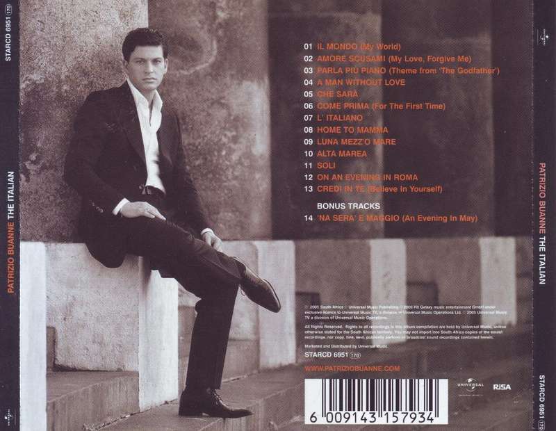 PATRIZIO BUANNE - The Italian (CD) STARCD 6951 NM-