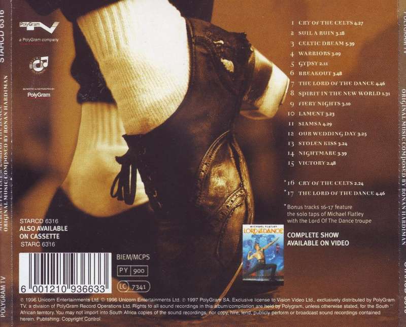 MICHAEL FLATLEY - Lord of the dance (CD) STARCD 6316 EX