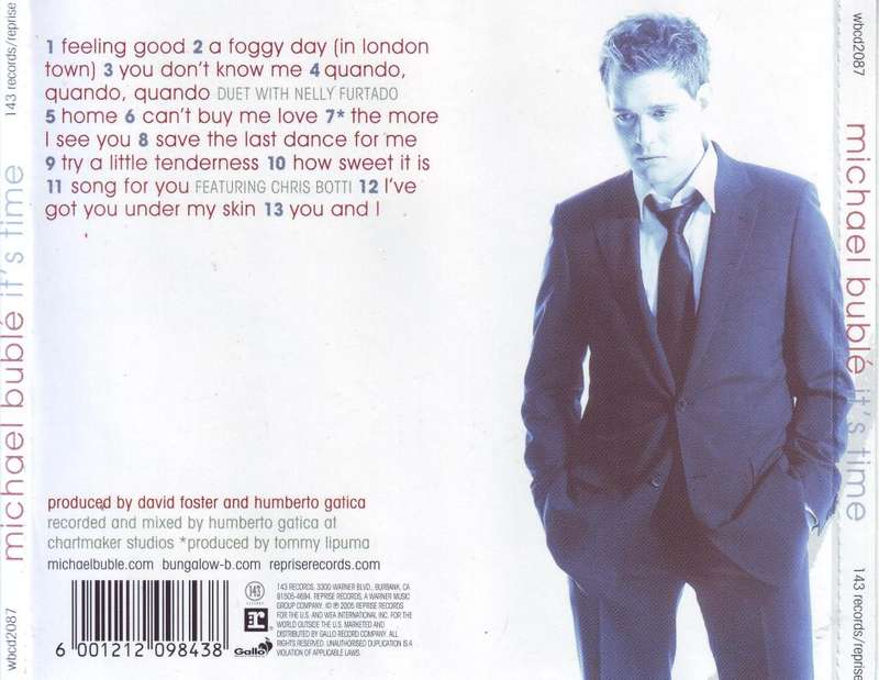 MICHAEL BUBLE - It's time (CD) wbcd 2087 VG to VG+
