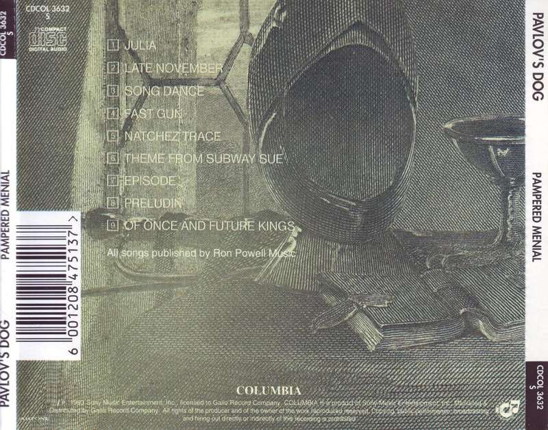 PAVLOV`S DOG - Pampered menial (CD) CDCOL 3632 S NM-
