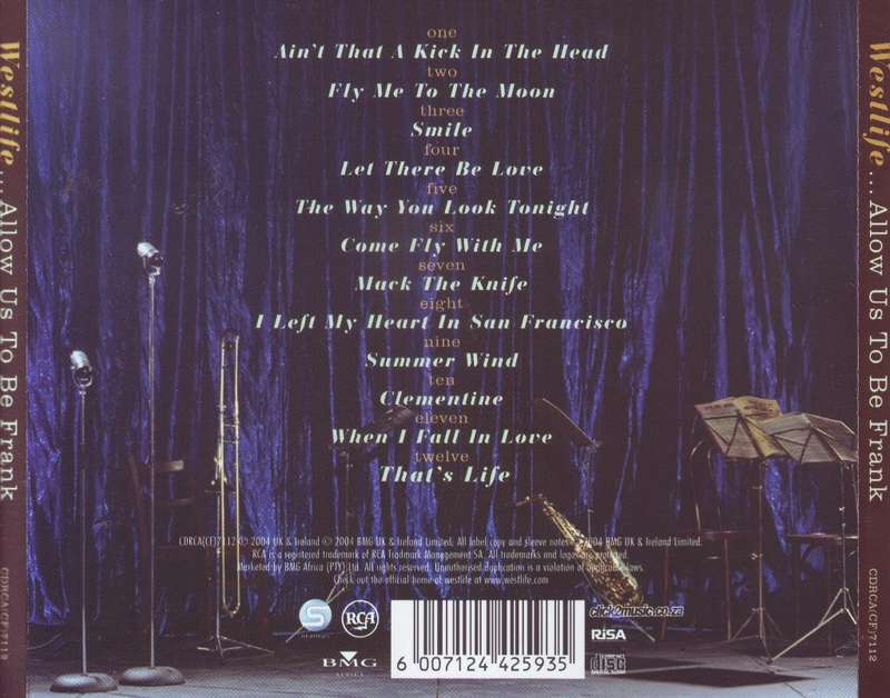 WESTLIFE - Allow us to be frank (CD) CDRCA (CF) 7112 VG