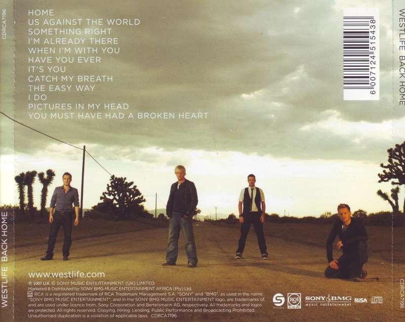 WESTLIFE - Back home (CD) CDRCA7196 VG+