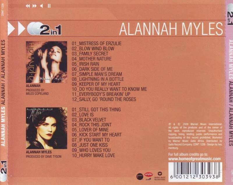 ALANNAH MYLES - Alannah / Alannah Myles (double CD)