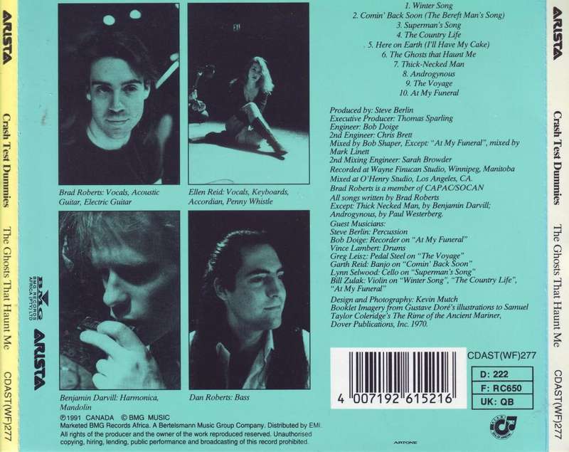 CRASH TEST DUMMIES - The ghosts that haunt me (CD) CDAST(WF)277 EX