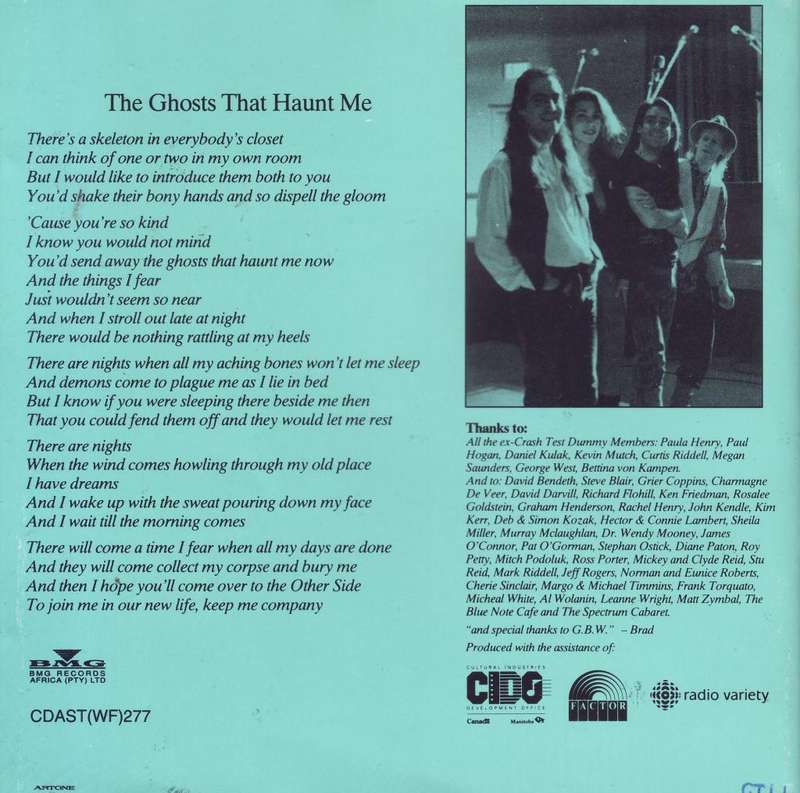 CRASH TEST DUMMIES - The ghosts that haunt me (CD) CDAST(WF)277 EX