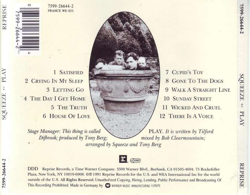 SQUEEZE - Play (CD) 7599-26644-2  NM-