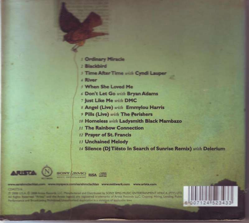 SARAH MCLACHLAN - Rarities, B-sides and other stuff volume 2 (CD, digipak) CDAST516 VG+