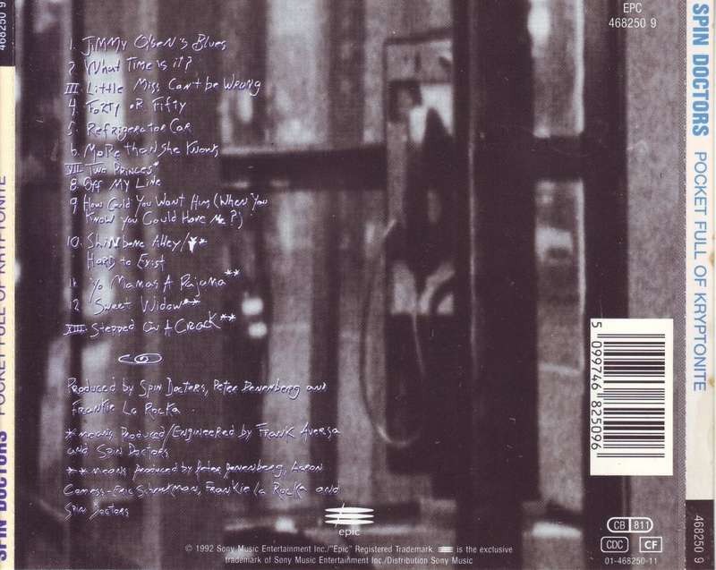 SPIN DOCTORS - Pocket full of kryptonite  (CD) 468250 9  VG+