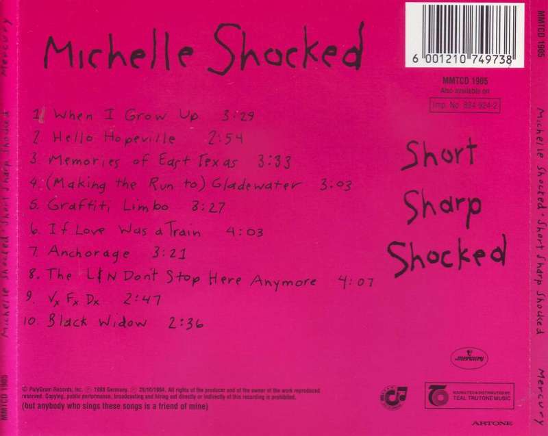 MICHELLE SHOCKED - Short sharp shocked (CD)  MMTCD 1905 NM-