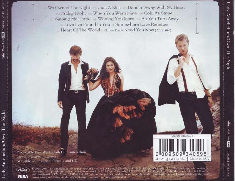 LADY ANTEBELLUM - Own the night (CD) CDEMCJ (WFL) 6630  VG