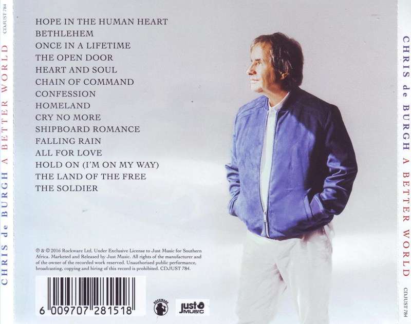 CHRIS DE BURGH - A Better World (CD) CDJUST 784 NM