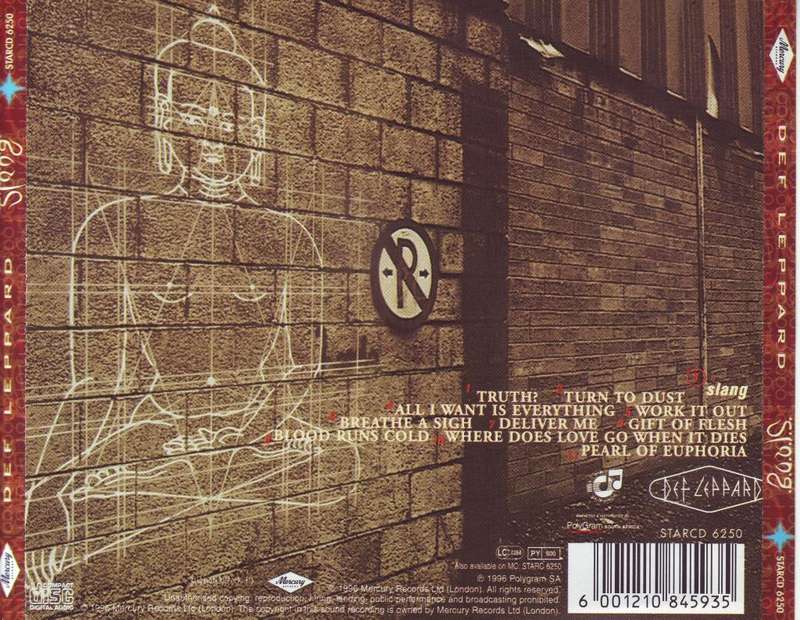 DEF LEPPARD - Slang (CD) STARCD 6290 NM-.