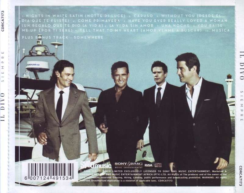IL DIVO - Siempre (CD) CDRCA7173 VG