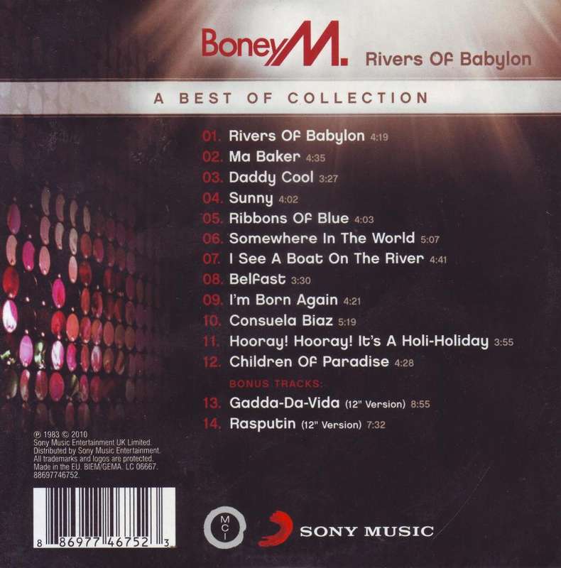 BONEY M - Rivers Of Babylon A Best Of Collection (CD, cardsleeve)  886977467523 NM