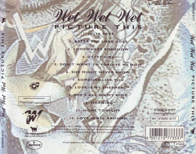 WET WET WET - Picture this (CD) STARCD 6177  VG