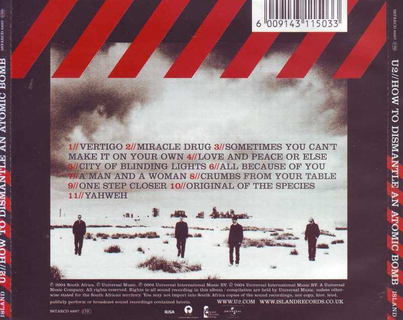 U2 - How to dismantle an atomic bomb (CD) SSTARCD 6897  VG+
