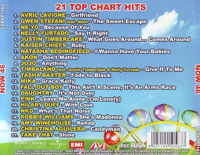 NOW 46 (SA) - Compilation (CD) CDBSP3162 VG