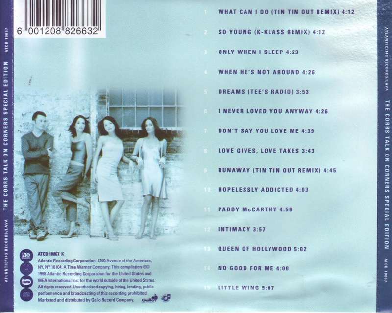 THE CORRS - Talk on corners special edition (CD) ATCD 10067 VG