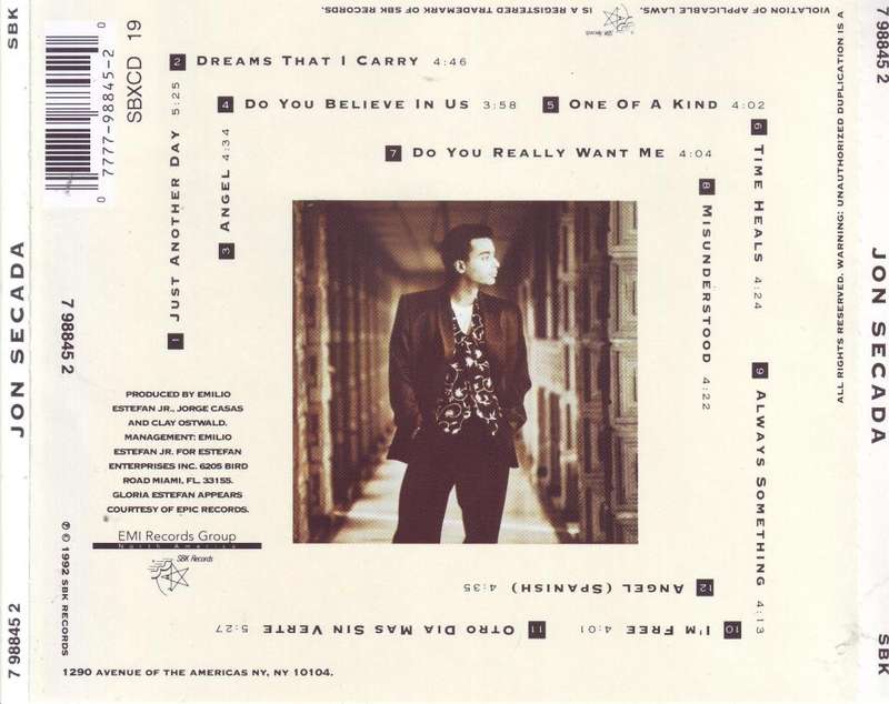 JON SECADA - Jon Secada (CD) 7 98845 2 VG
