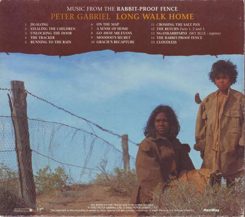 PETER GABRIEL - Long walk home: music from the rabbit proof fence (CD) PGCD10 NM-