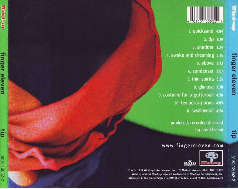 FINGER ELEVEN - Tip (CD) 60150-13052-2 VG+