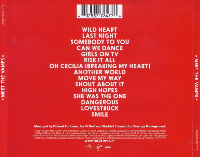 THE VAMPS - Meet The Vamps (CD) VG to VG+