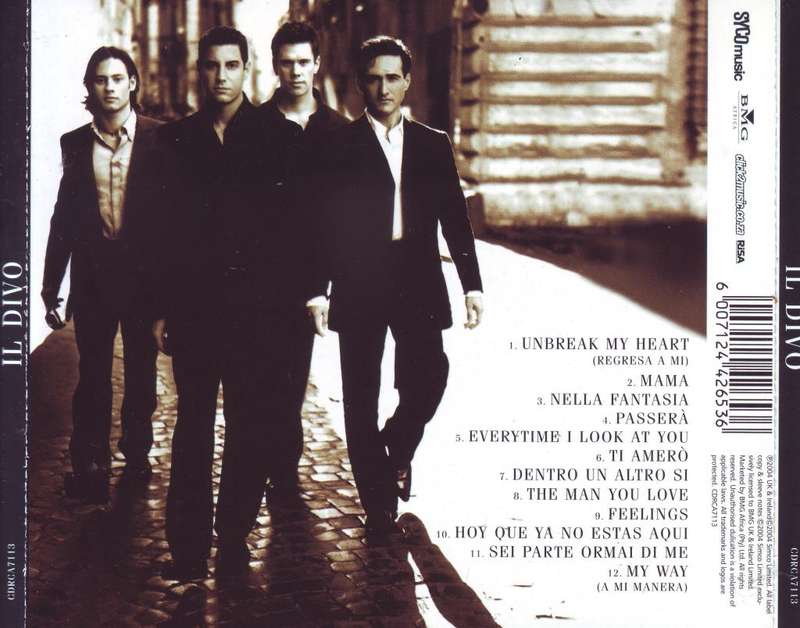 IL DIVO - Il Divo (CD) CDRCA7113 VG to VG+